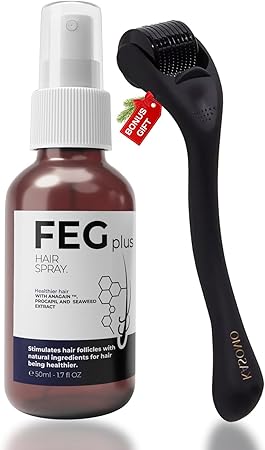 FEG Hair Growth Spray Plus Derma Roller